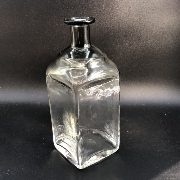 VINTAGE 60s Magnor Smoky Glass Norweigian Hand Blown  Decanter - Picture 8 of 9